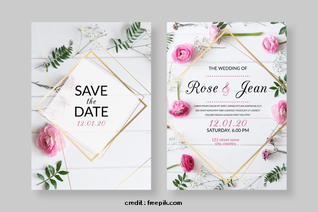 template desain undangan pernikahan gratis