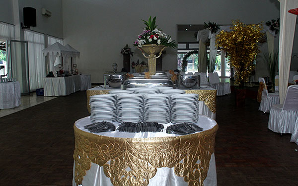 Dekorasi catering buffet wedding