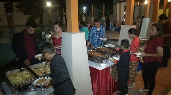 Menu catering prasmanan sederhana